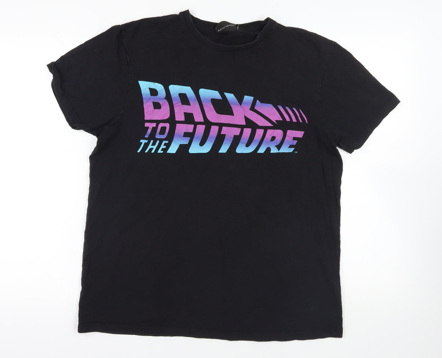 Back to the Future Black XL Graphic T-Shirt