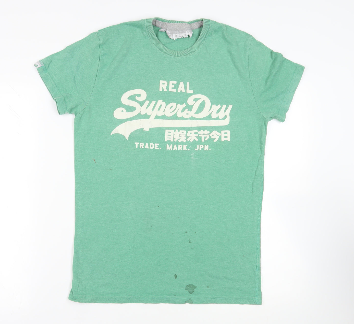 Superdry Green Graphic T-Shirt, M, Cotton Blend