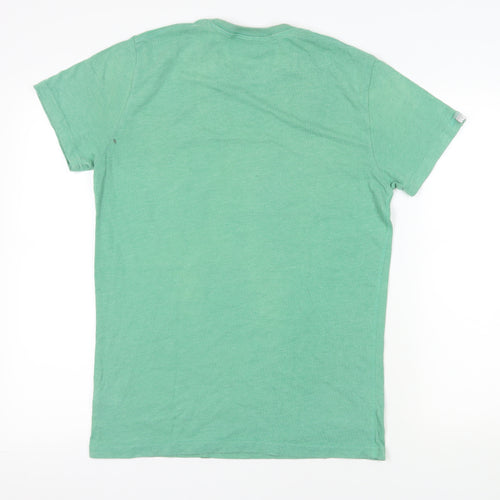 Superdry Green Graphic T-Shirt, M, Cotton Blend