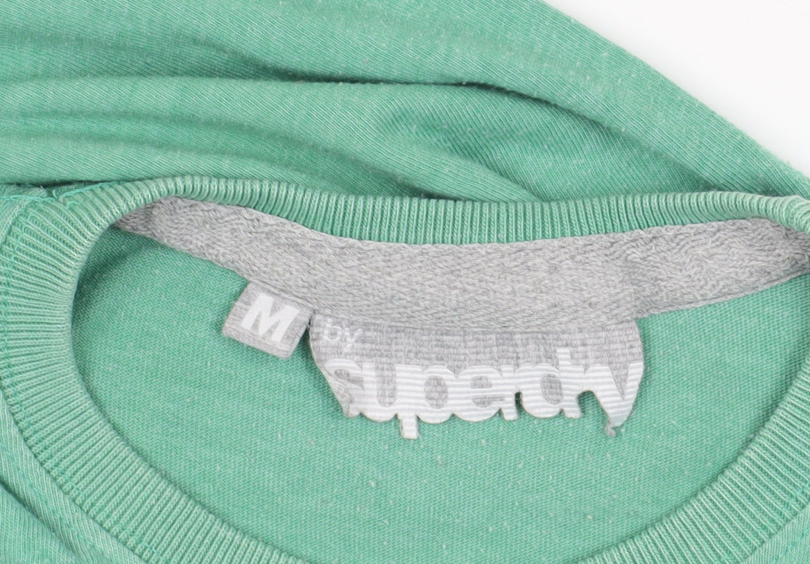 Superdry Green Graphic T-Shirt, M, Cotton Blend