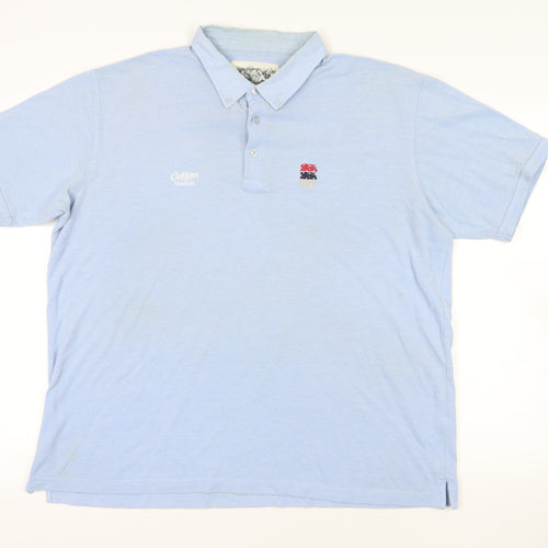 Cotton Traders Blue XL Polo Shirt Short Sleeve