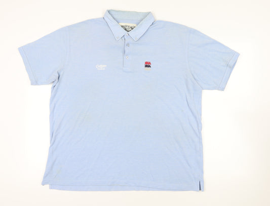 Cotton Traders Blue XL Polo Shirt Short Sleeve