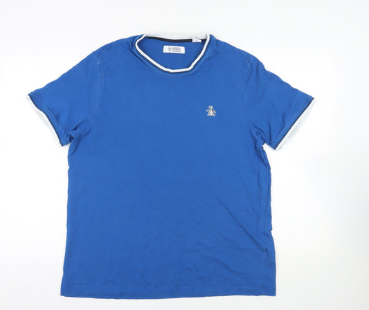 Original Penguin Blue XL Cotton T-Shirt