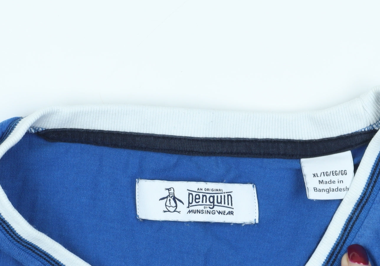 Original Penguin Blue XL Cotton T-Shirt