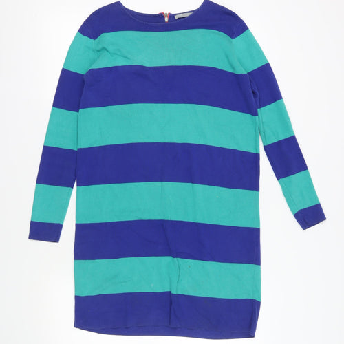 COS Multicoloured Striped Shift Dress Size S