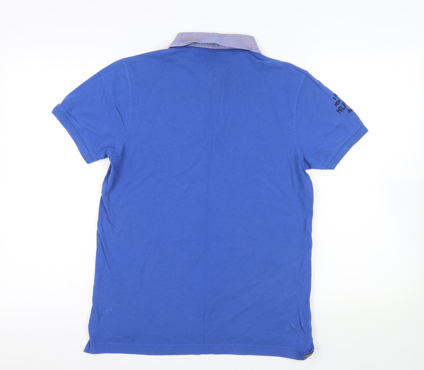 Tommy Hilfiger Blue Slim Fit Polo M Logo Accent