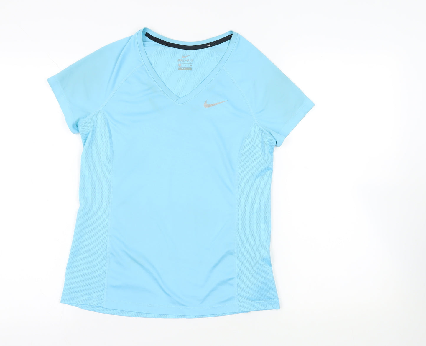 Nike Blue Short Sleeve V-Neck Dri-FIT T-Shirt S