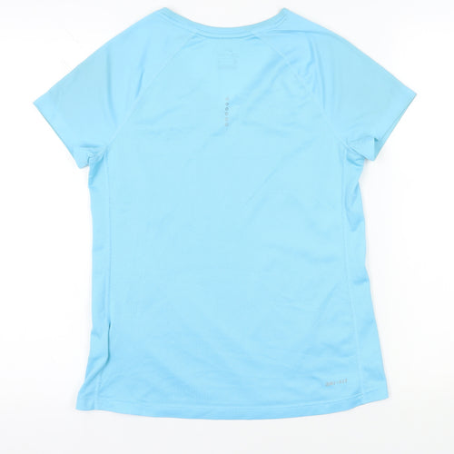 Nike Blue Short Sleeve V-Neck Dri-FIT T-Shirt S
