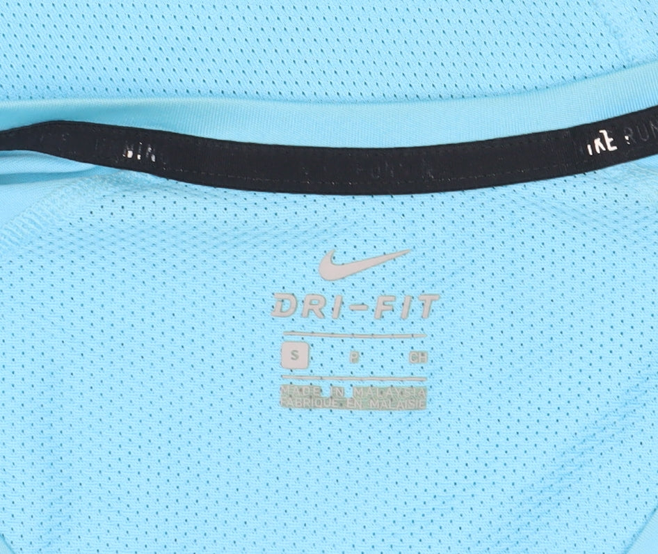 Nike Blue Short Sleeve V-Neck Dri-FIT T-Shirt S