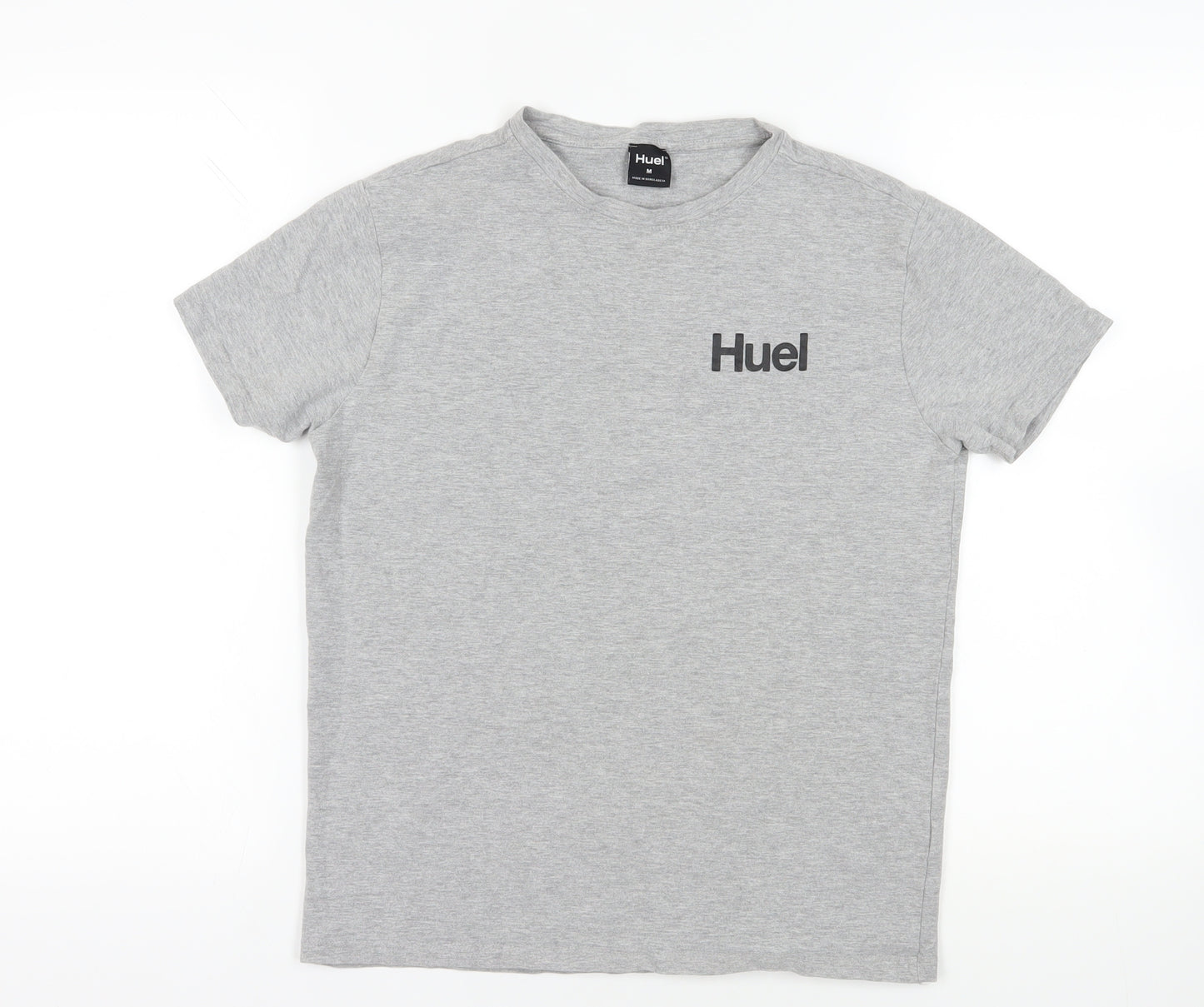 Huel Grey Crew Neck T-Shirt M - Casual & Comfortable