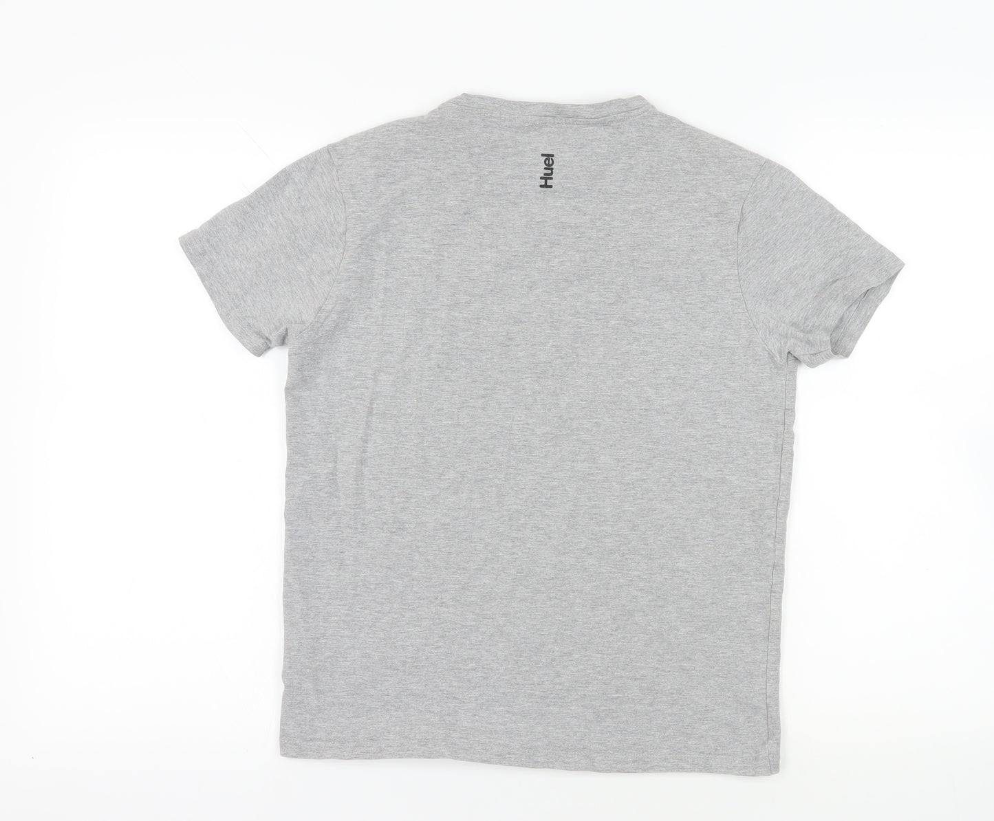 Huel Grey Crew Neck T-Shirt M - Casual & Comfortable