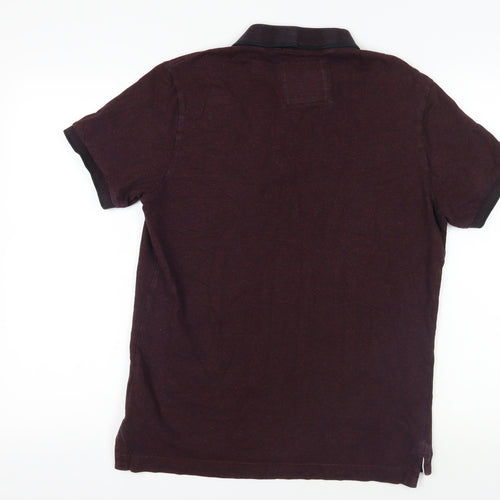 Superdry Red Polo Shirt L Short Sleeve Logo