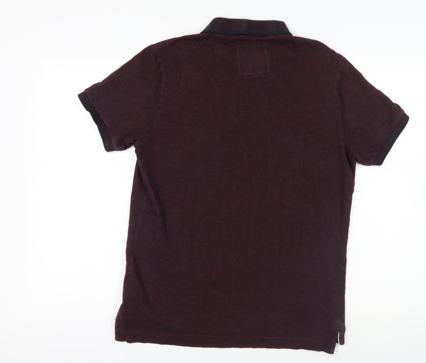 Superdry Red Polo Shirt L Short Sleeve Logo