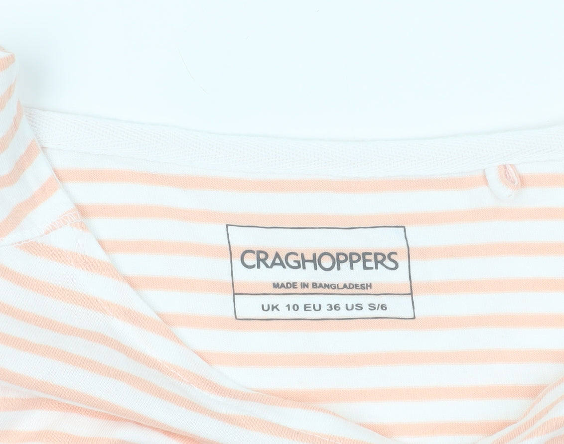 Craghoppers Striped Cotton T-Shirt, Size 10