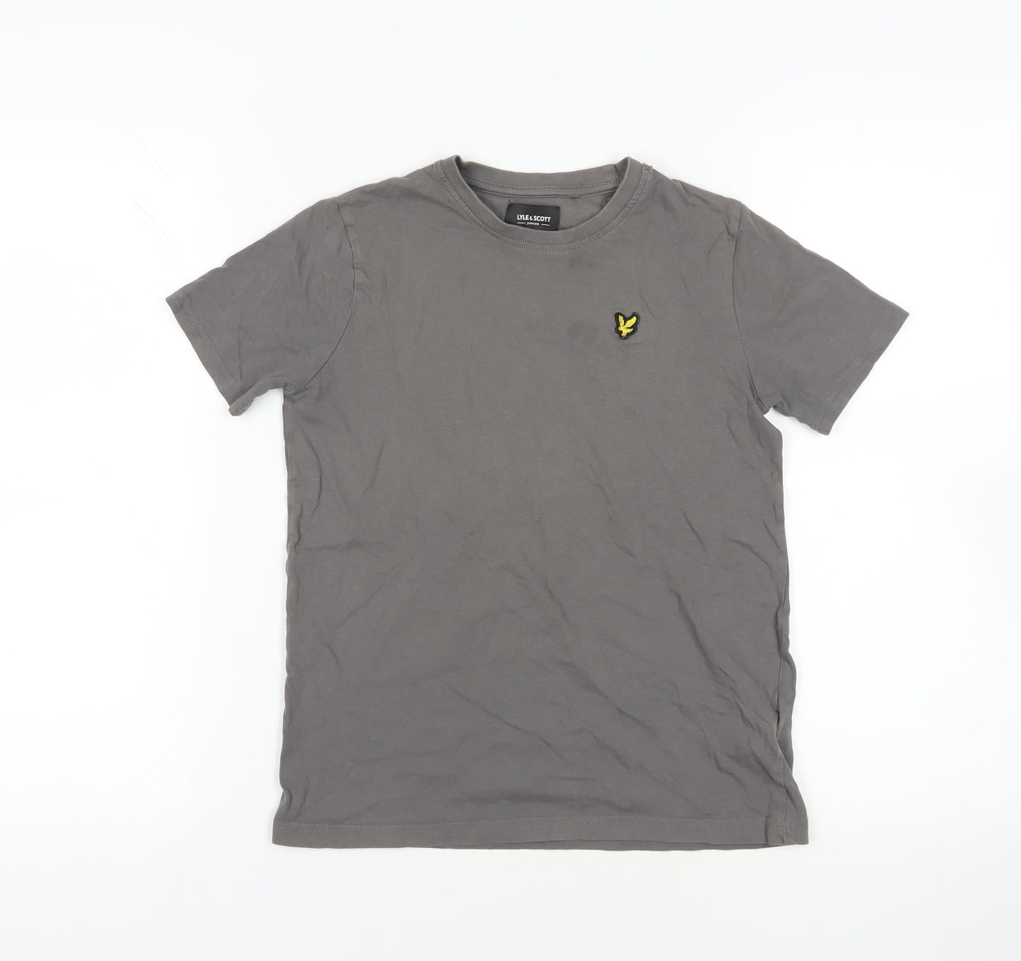 Lyle & Scott Grey Boys T-Shirt, 10-11 Years, Logo Accent