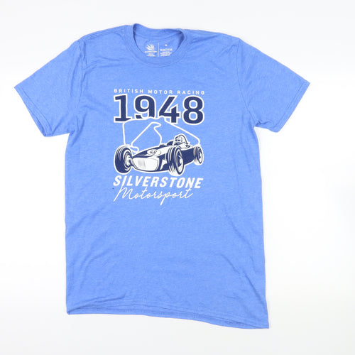Silverstone Blue Motorsport T-Shirt - Medium, Cotton, New
