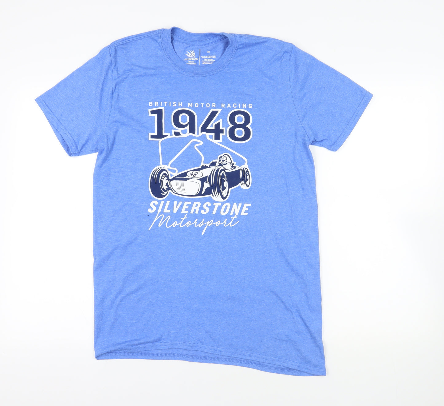 Silverstone Blue Motorsport T-Shirt - Medium, Cotton, New