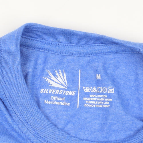 Silverstone Blue Motorsport T-Shirt - Medium, Cotton, New