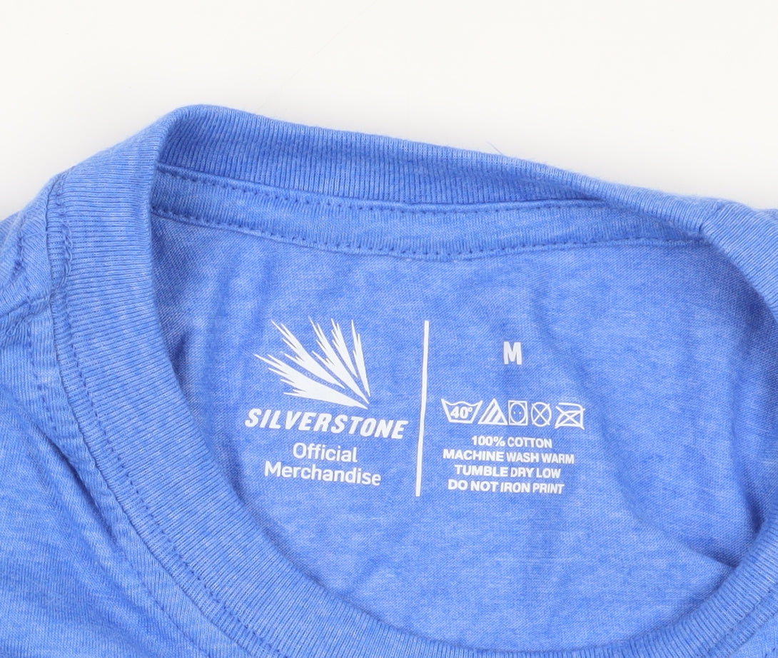 Silverstone Blue Motorsport T-Shirt - Medium, Cotton, New