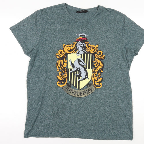 Harry Potter Hufflepuff Green XL T-Shirt for Men