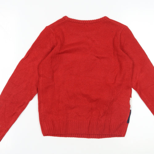 Lily & Dan Red Christmas Reindeer Jumper 9-10 Years