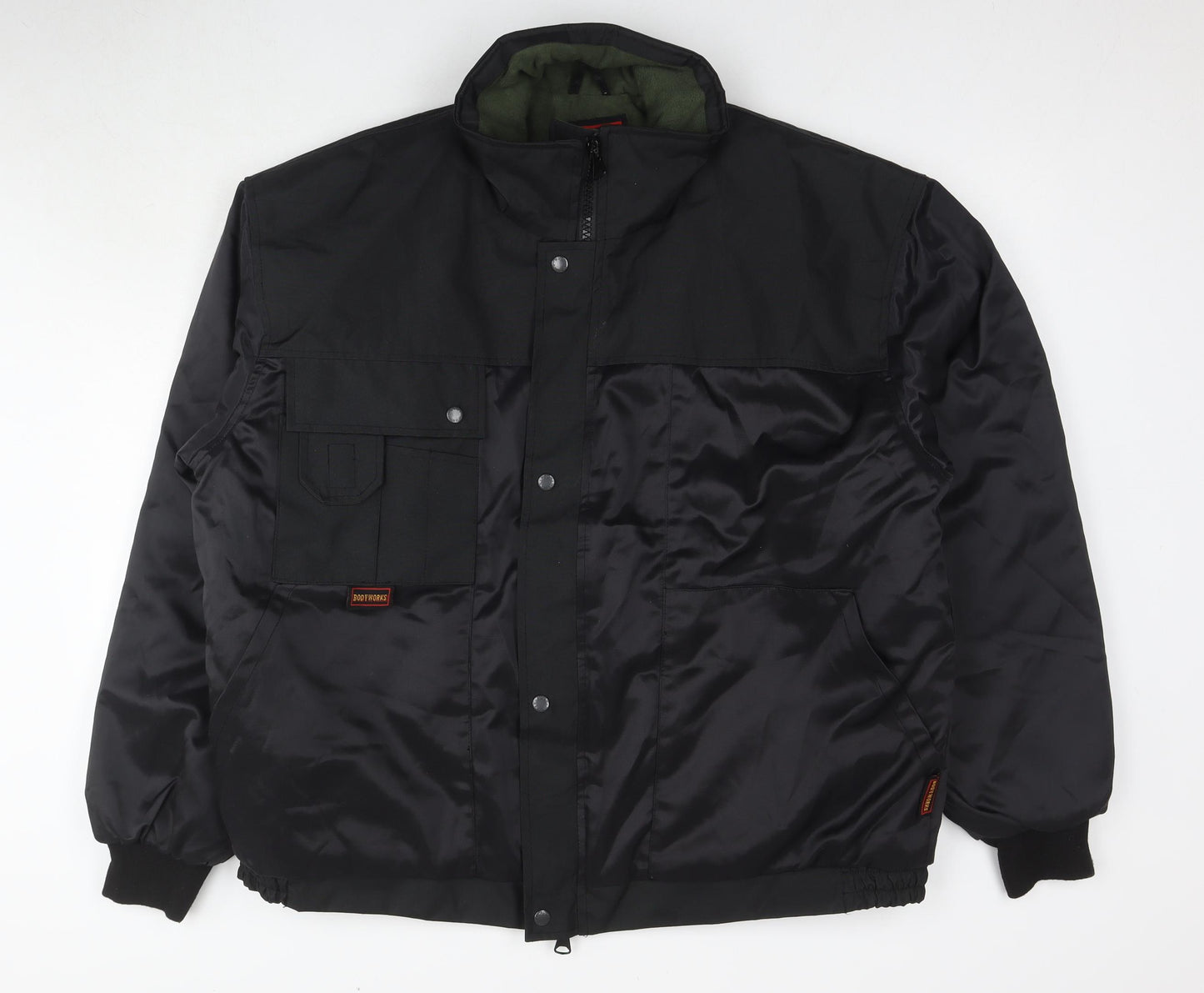 BodyWorks Mens Black Jacket Size XL Zip