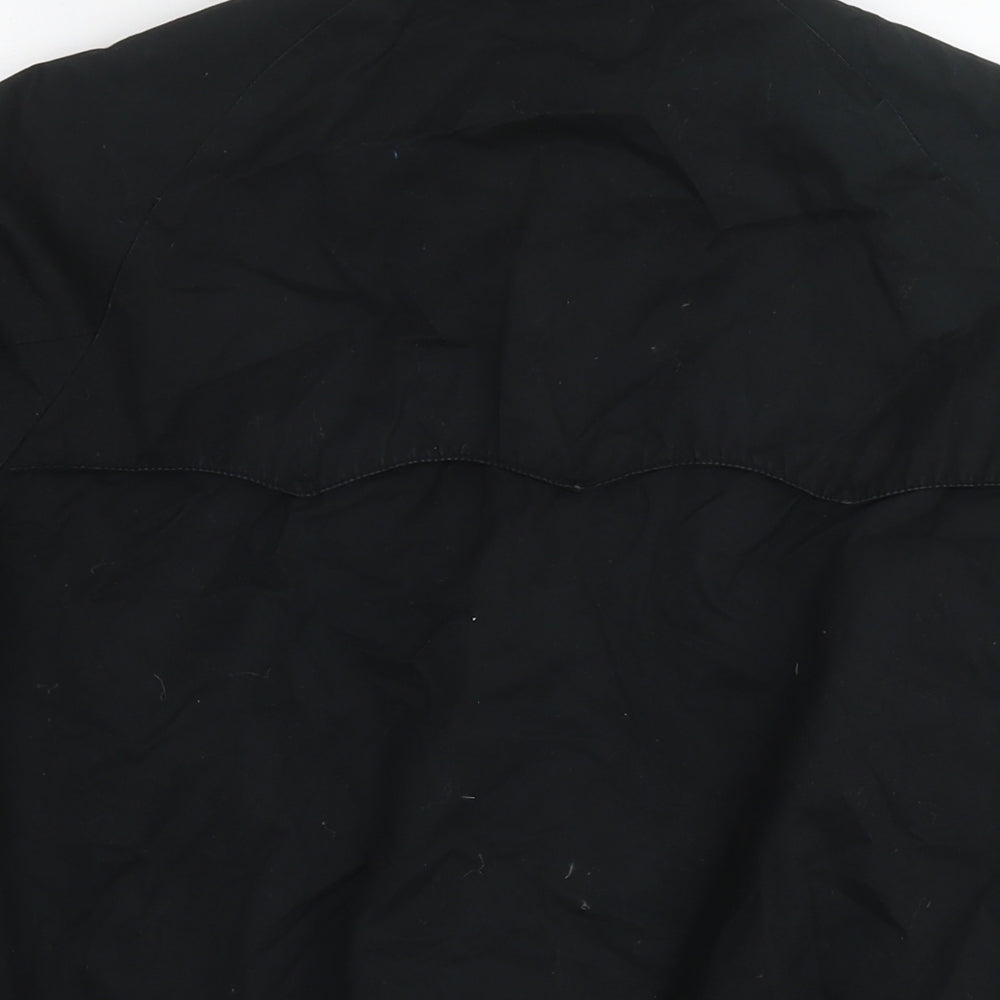 POP Mens Black Bomber Jacket Jacket Size S Zip