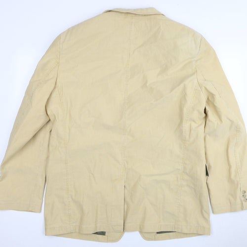 STONES Mens Beige Cotton Jacket Suit Jacket Size 44 Regular
