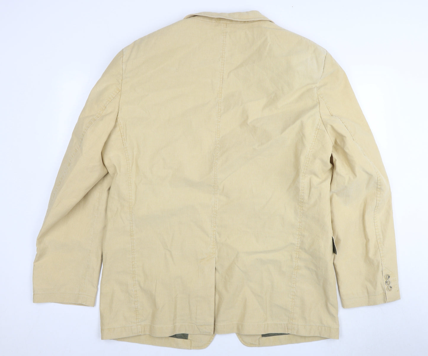 STONES Mens Beige Cotton Jacket Suit Jacket Size 44 Regular