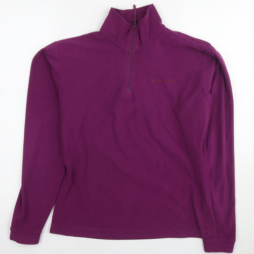 Mountain Life Womens Purple Polyester Pullover Sweatshirt Size 8 Pullover