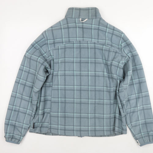 DECATHLON Womens Blue Check Jacket Size XL Zip