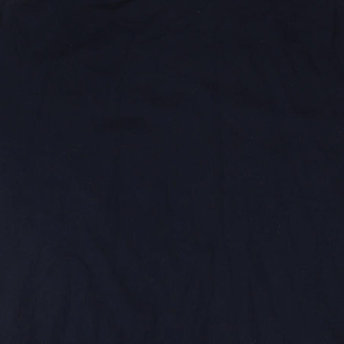 Marks and Spencer Mens Blue Cotton Polo Size XL Collared Pullover