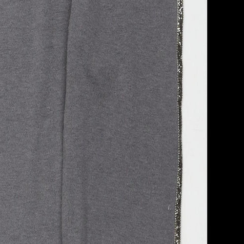 Very Girls Grey Polyester Pedal Pusher Trousers Size 11-12 Years L26 in Regular Pullover - Embellishment Detail