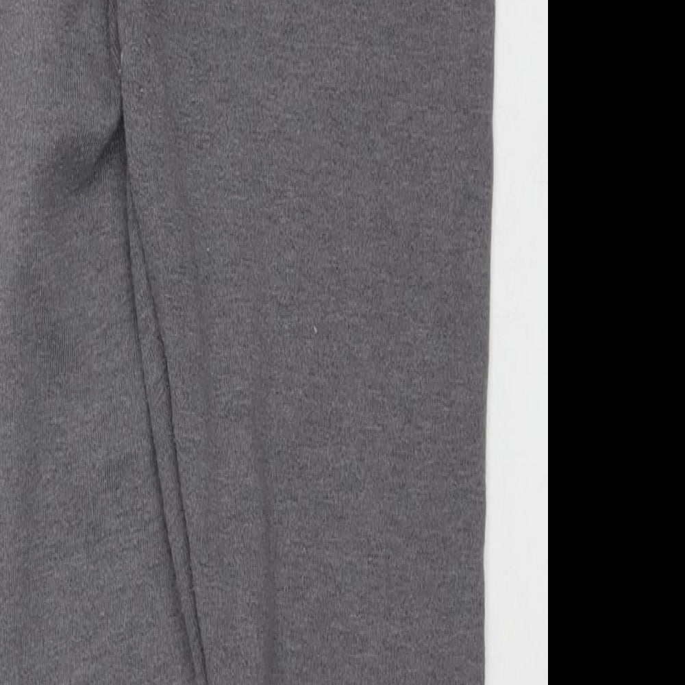 Very Girls Grey Polyester Pedal Pusher Trousers Size 11-12 Years L26 in Regular Pullover - Embellishment Detail