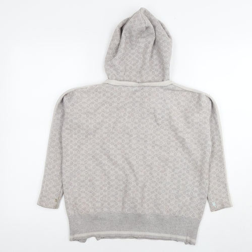 River Island Womens Grey Polyester Pullover Hoodie Size XS Pullover