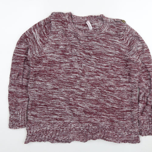Marisota Womens Red Round Neck Acrylic Pullover Jumper Size 16 - Size 16-18