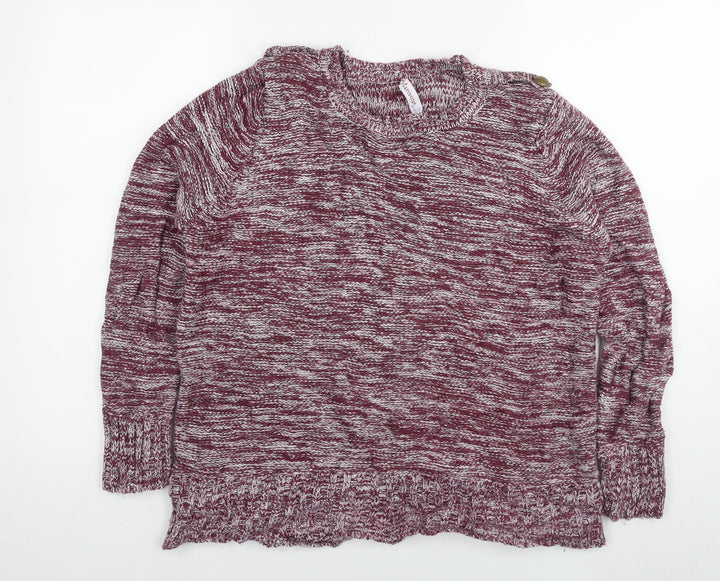 Marisota Womens Red Round Neck Acrylic Pullover Jumper Size 16 - Size 16-18