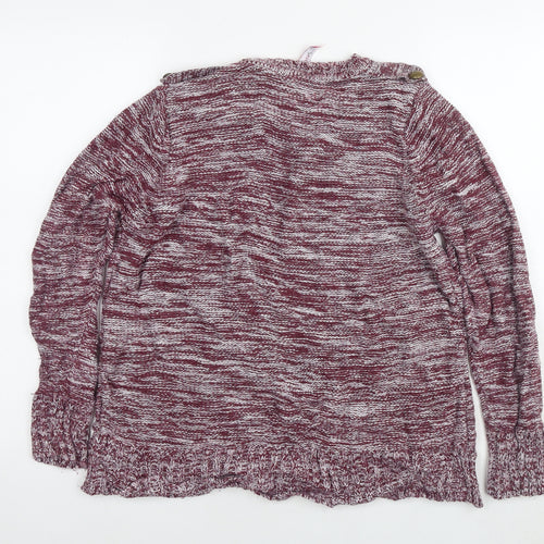 Marisota Womens Red Round Neck Acrylic Pullover Jumper Size 16 - Size 16-18