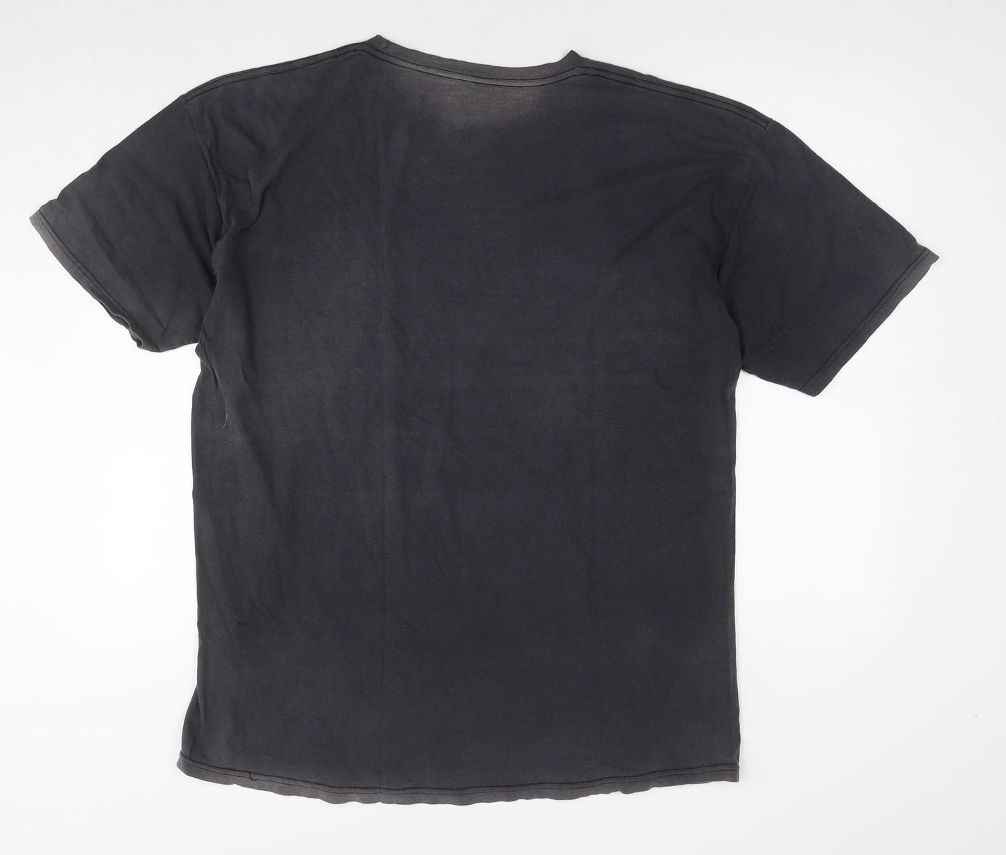 Iron Fist Mens Grey Cotton T-Shirt Size XL Round Neck - Woman