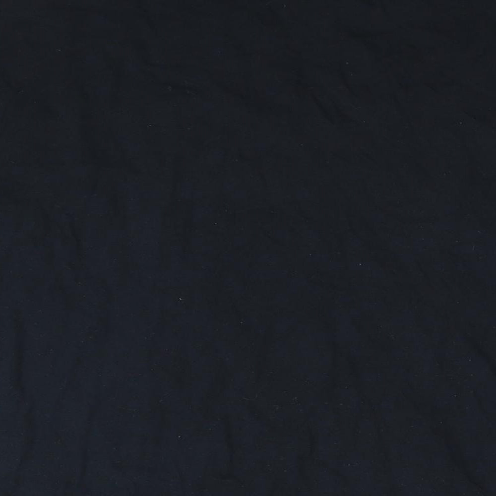 Purple Rain Womens Black Cotton Basic T-Shirt Size 24 Round Neck - Logo