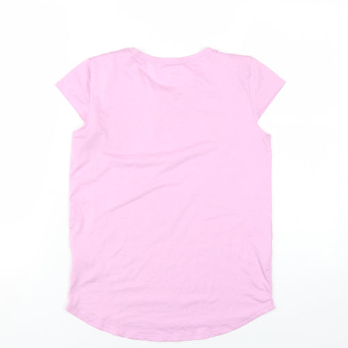 32 Degrees Girls Pink Polyester Basic T-Shirt Size 11-12 Years Round Neck Pullover