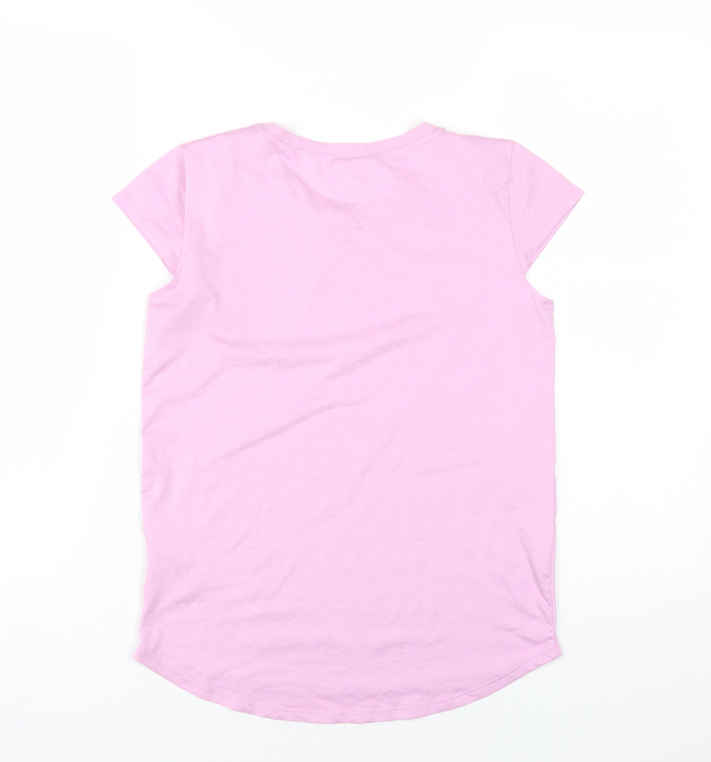32 Degrees Girls Pink Polyester Basic T-Shirt Size 11-12 Years Round Neck Pullover