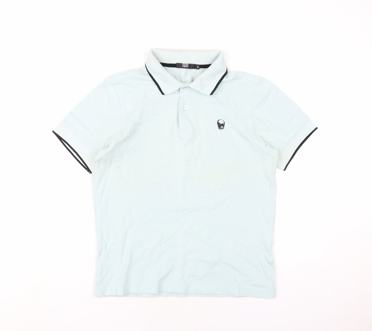 Markus Lupfer Boys Green Cotton Basic Polo Size S Collared Button