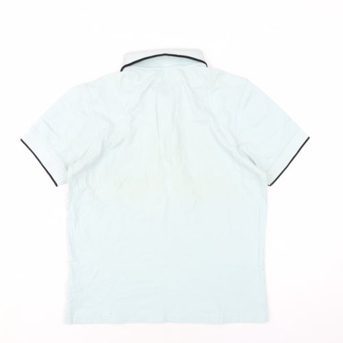 Markus Lupfer Boys Green Cotton Basic Polo Size S Collared Button