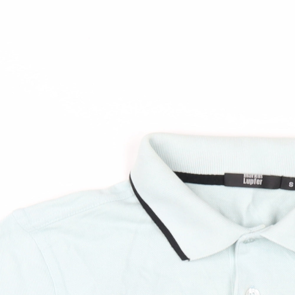 Markus Lupfer Boys Green Cotton Basic Polo Size S Collared Button