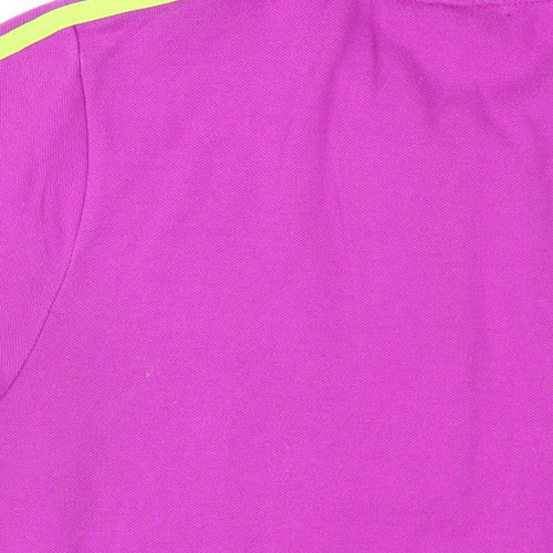 Lonsdale Womens Purple Polyester Basic Polo Size 18 Collared