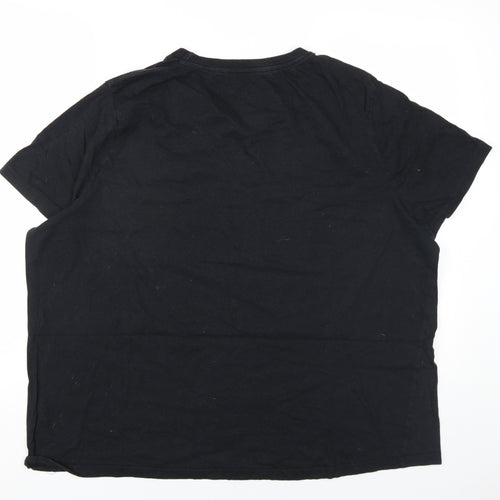 Disney Womens Grey Cotton Basic T-Shirt Size 22 Round Neck - Mickey Mouse