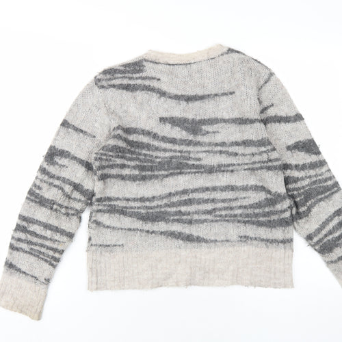 Religion Womens Multicoloured Round Neck Acrylic Pullover Jumper Size 12