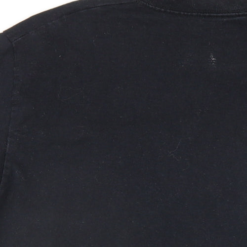 Muhammad Ali Mens Black Cotton T-Shirt Size XS Round Neck
