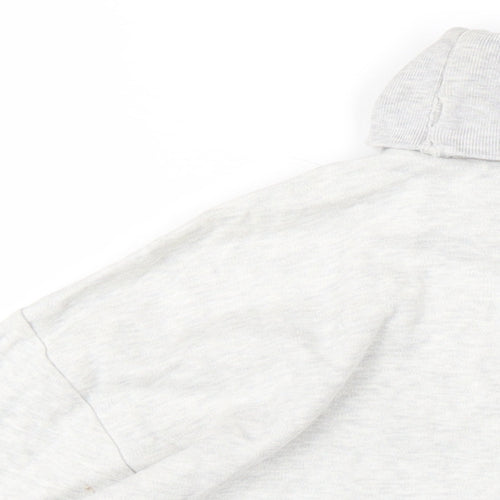 Ralph Lauren Sport Womens Grey Cotton Basic T-Shirt Size S Roll Neck